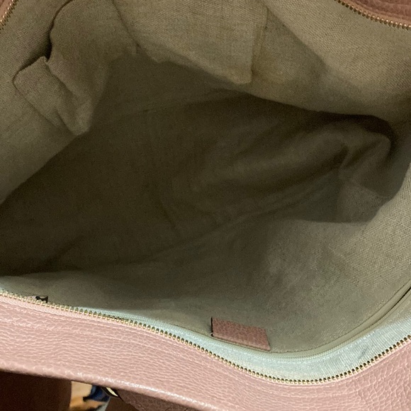 Beautiful Gucci GG Canvas Bree Tote. EUC Pink leather w/Goldtone Hardware. - Picture 6 of 14